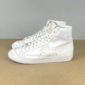 Nike Blazer Mid 77 Vintage Leather Sneakers Womens 6.5 White Lace Up CZ1055-117